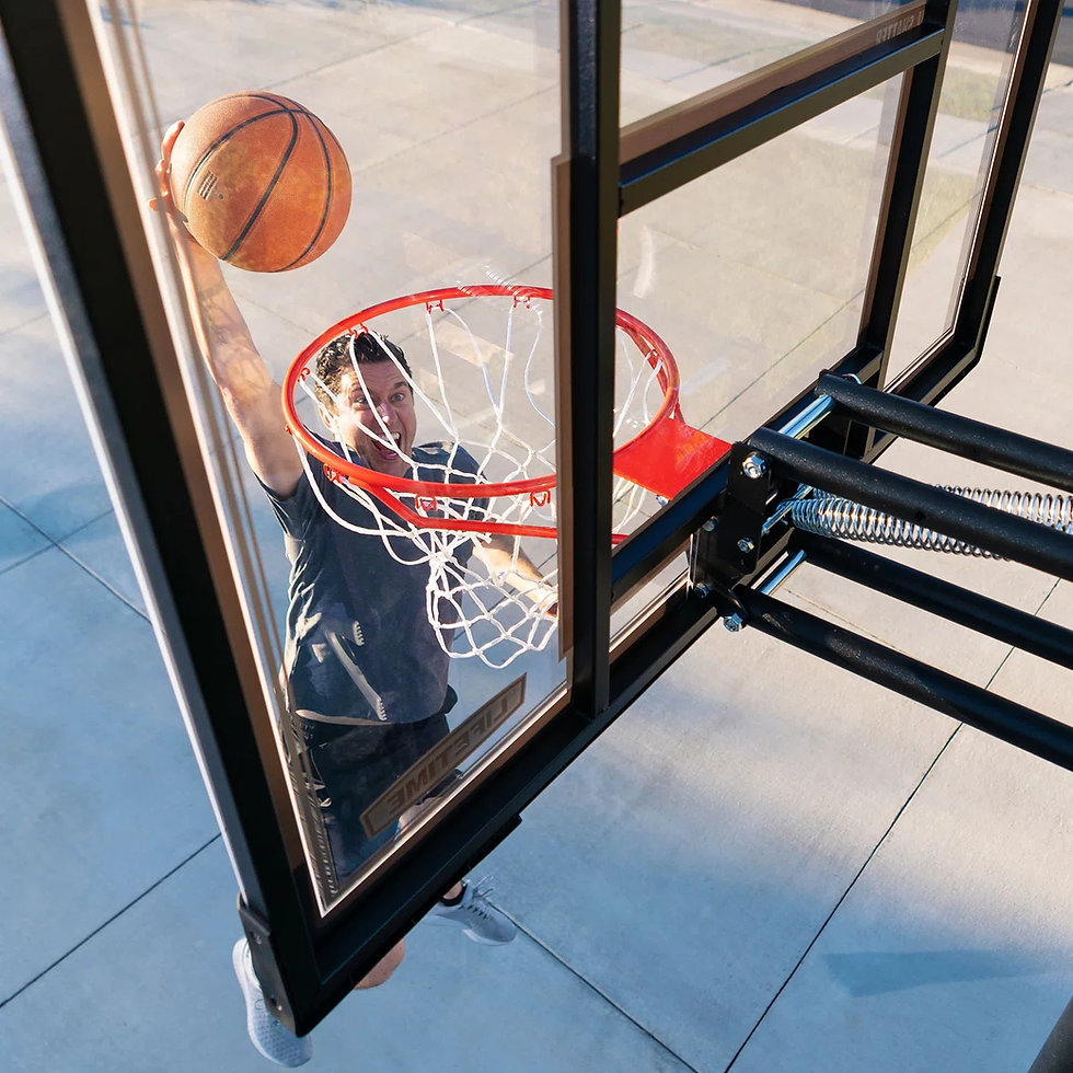 Thumbnail: Lifetime 52in adjustable portable basketball system