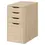 Thumbnail: IKEA Alex drawer unit drop file storage white stained/oak effect