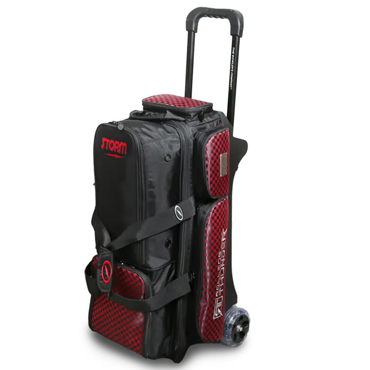 BOWLERX STTHUNDER3CBR Storm Rolling Thunder 3-ball Roller black/checkered red