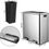 Thumbnail: AthLike 16 gallon or 60 litre stainless steel dual trash can