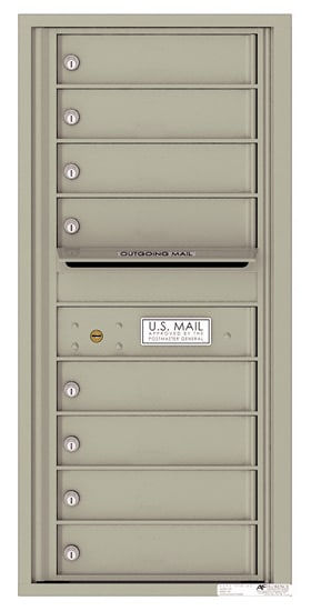 MAILBOXWORKS 4C10S-08-SM Surface Mount 4C Horizontal Mailbox – 8 Doors