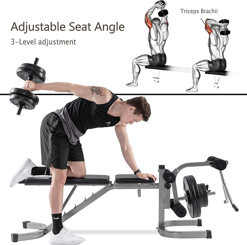 Thumbnail: Merax weight bench with leg extension