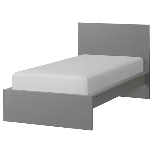 IKEA Malm twin bed gray with Lonset slats Conspec Limited Berm