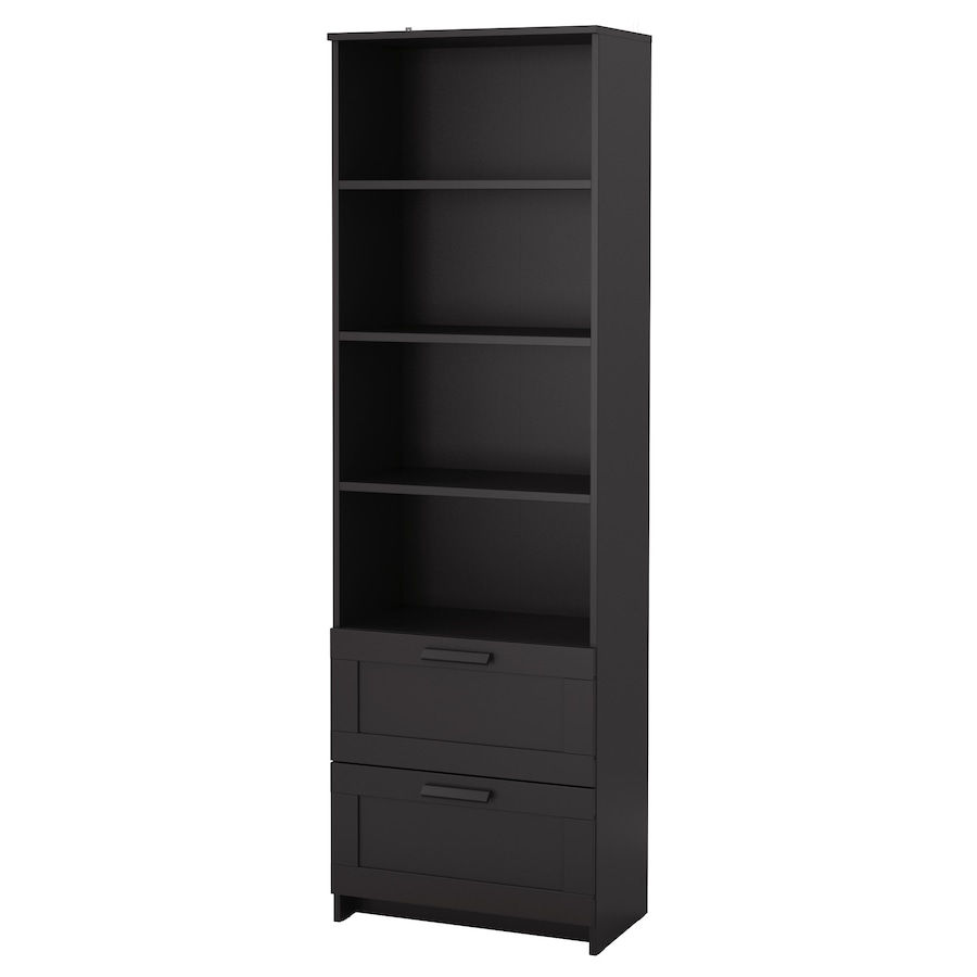 IKEA Brimnes bookcase black with 2 drawers