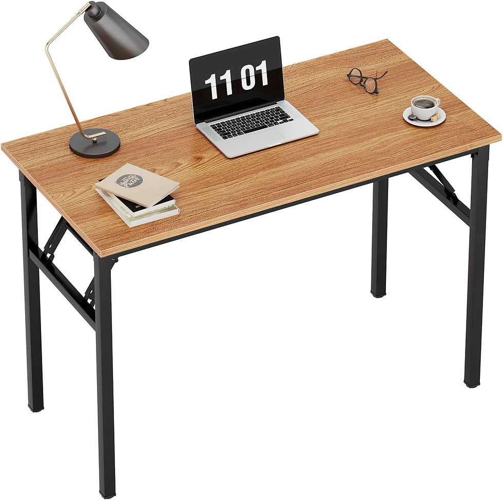 NEED computer office desk 31 1/2in teak/black