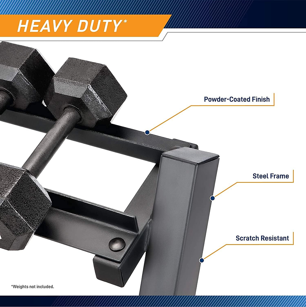 Thumbnail: Marcy weight storage organizer racks for dumbbells, kettlebells and weight plate