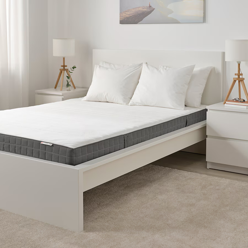 IKEA Morgedal twin foam medium firm mattress dark gray | Conspec
