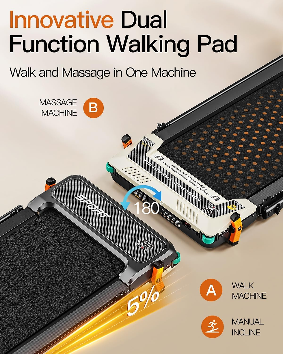 Thumbnail: Funray 520A-B Sport Versatile walking pad with incline dual sided classic colour