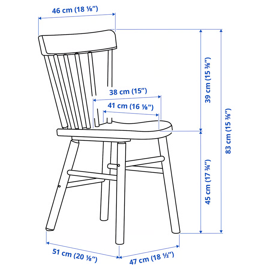 Thumbnail: IKEA Norraryd black chair