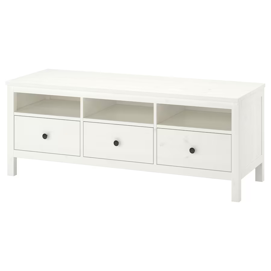 IKEA Hemnes TV unit white stain finish