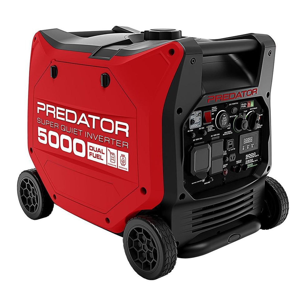 PREDATOR 5000 Watt Dual-Fuel SUPER QUIET Inverter Generator