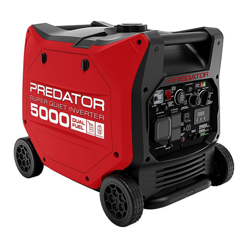 PREDATOR 5000 Watt DualFuel SUPER QUIET Inverter Generator Conspec