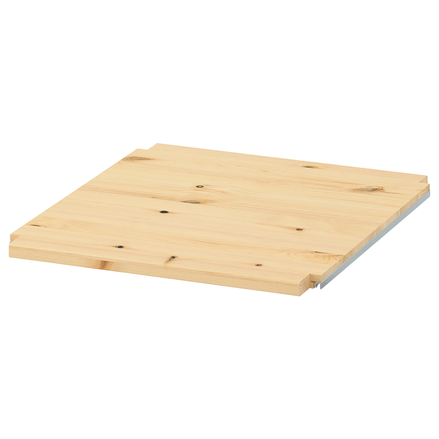 Thumbnail: IKEA Ivar 2 section pine shelving 53 3/4in w x 19 5/8in d x 70 1/2in h