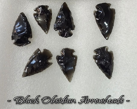 Black Obsidian Arrowheads