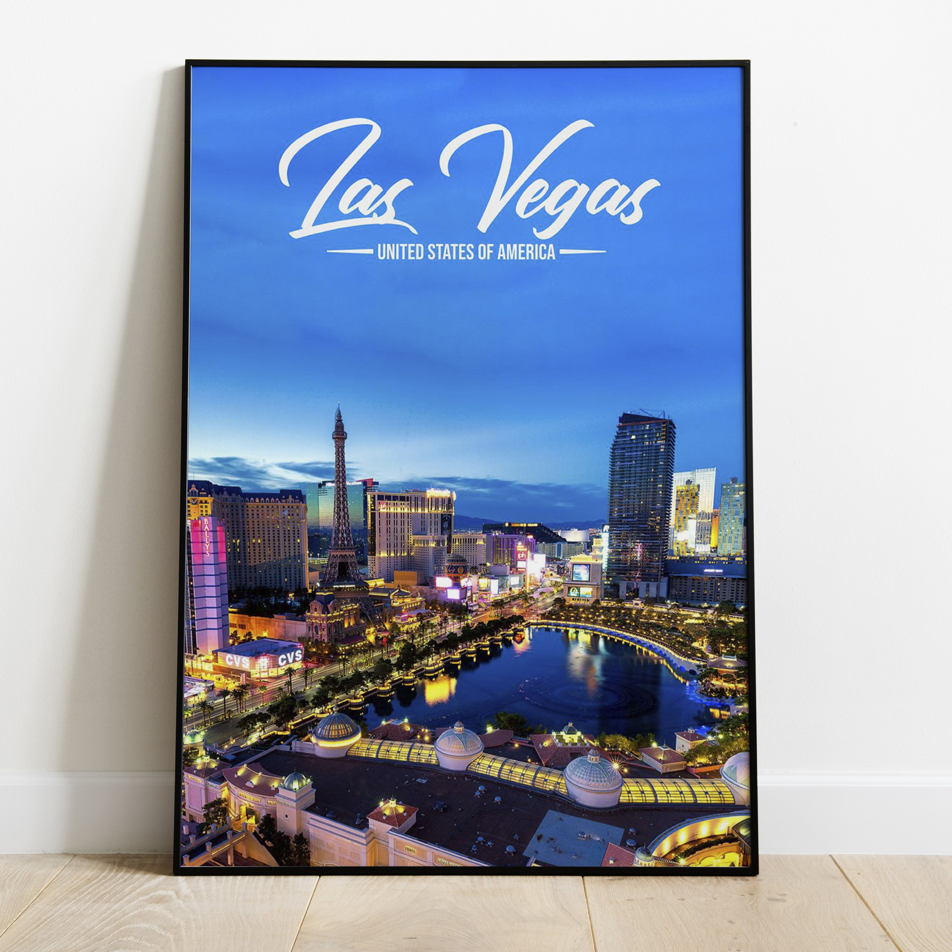 LAS VEGAS : Nv Image Artwork Poster in Various Sizes