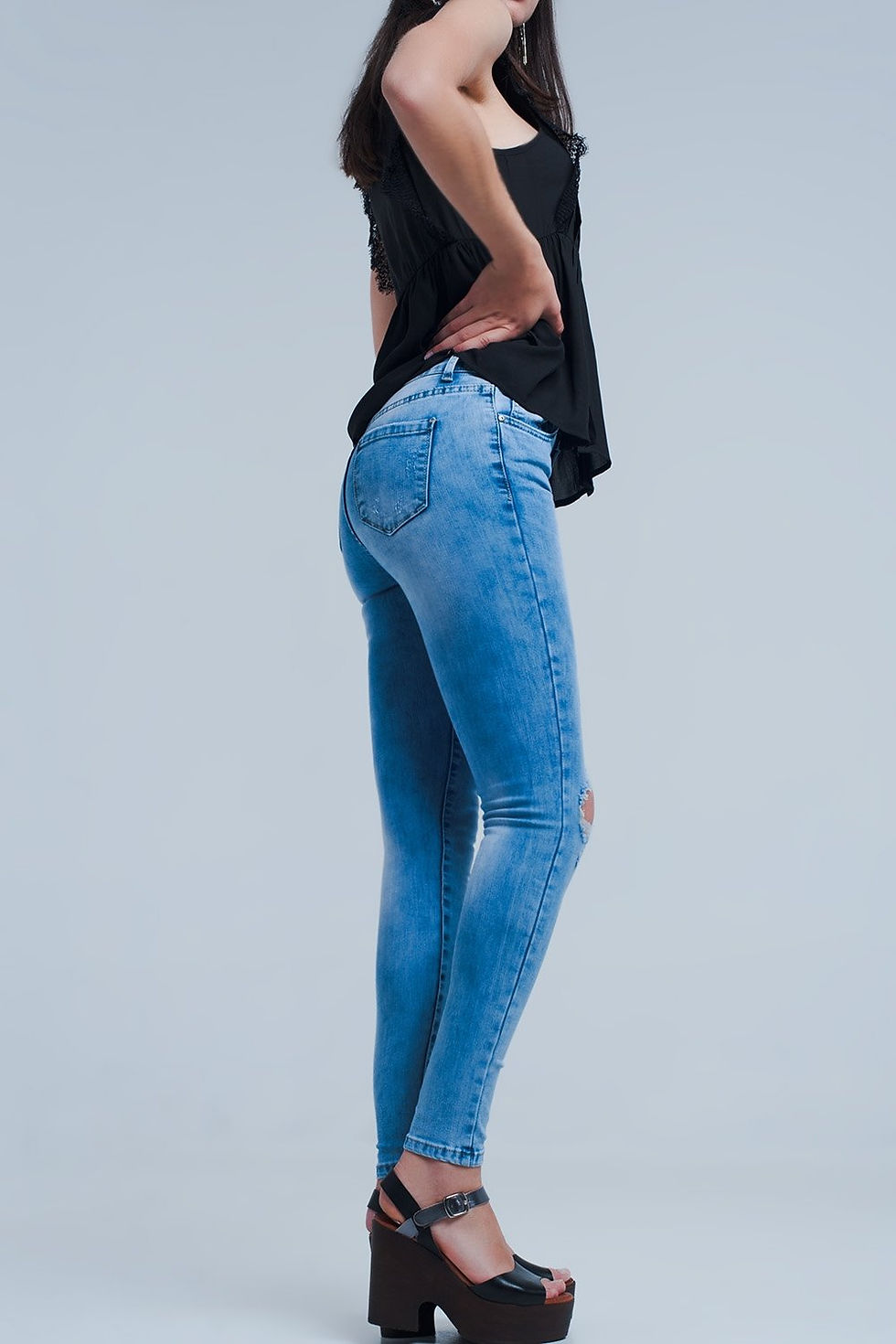 Thumbnail: Distressed Skinny Jeans