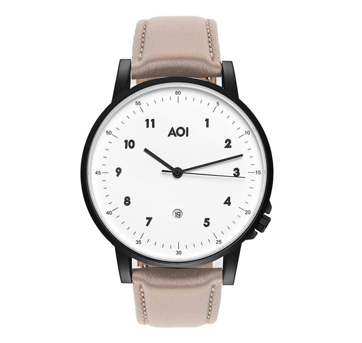 Womens TOKYO | 1.3 Watch in Black With Premium Leather Band in Fawn