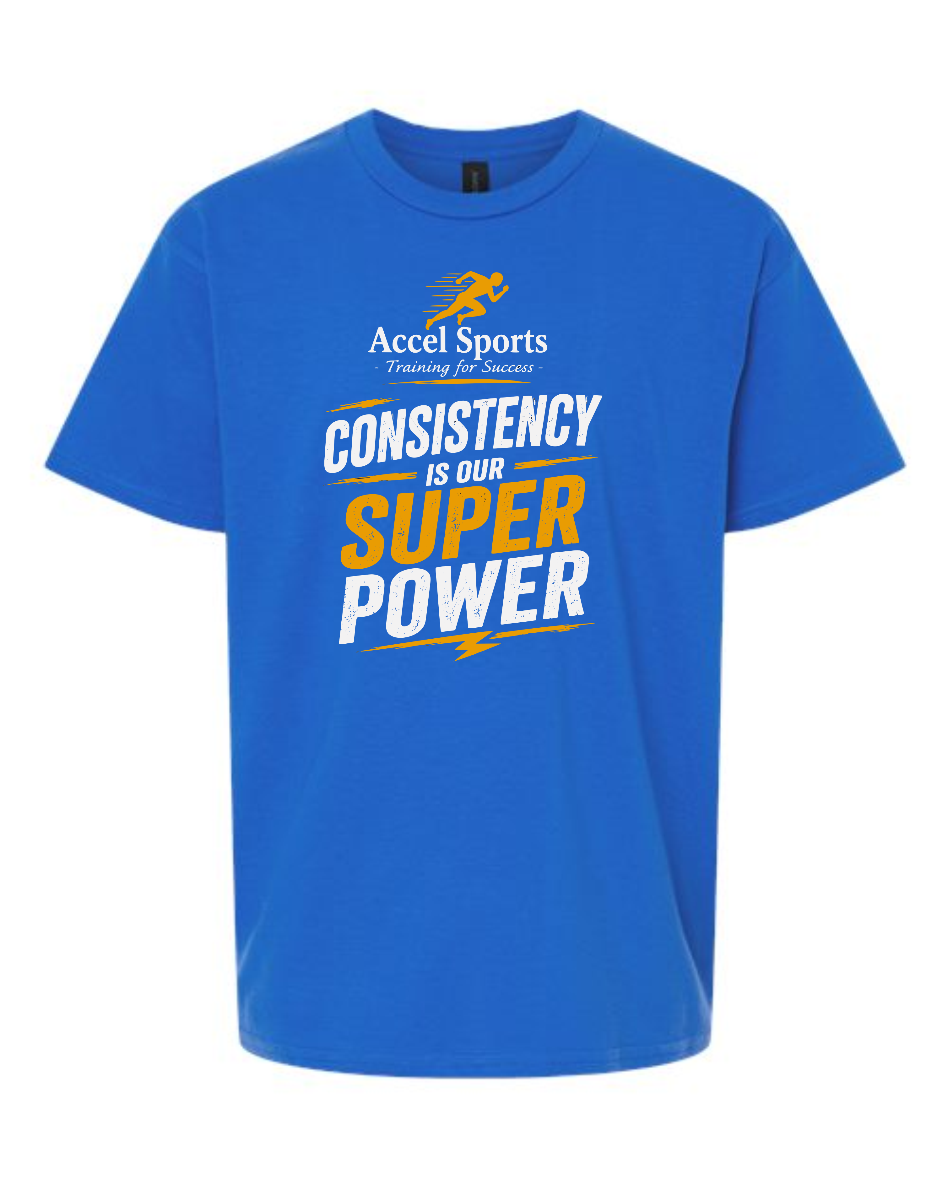 Accel Sports Consistency is Our Super Power Tee