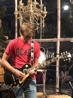 Young man playing guitar