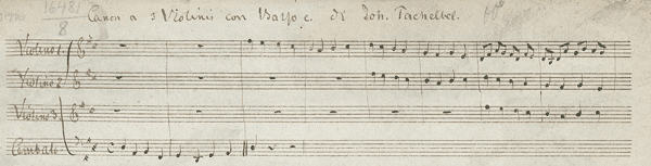 pachelbel's canon first eight measures