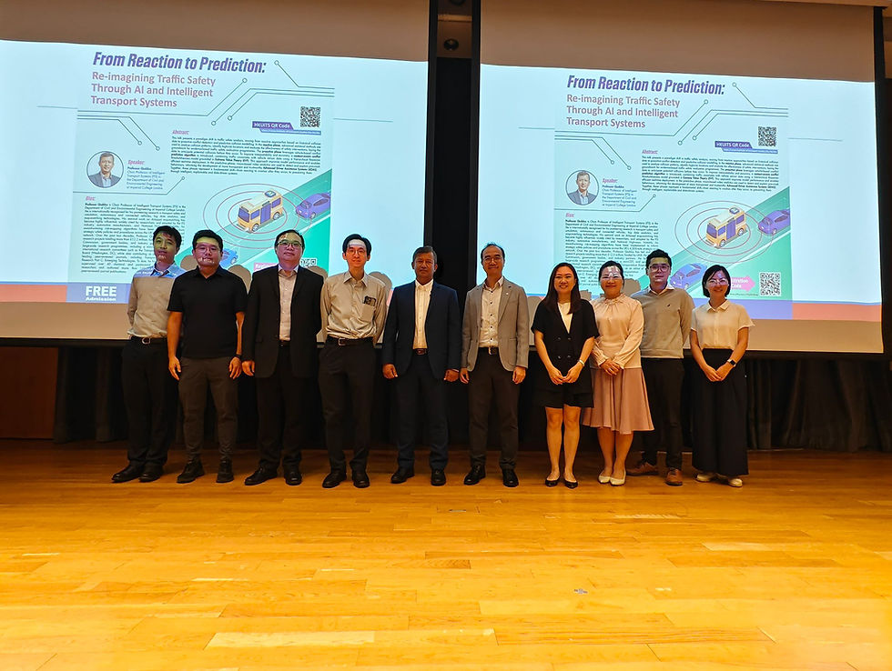 02 SEP 2025 (TUE) 19:00 – 20:00 (HKT) Distinguished Transport Lecture by Prof. Quddus