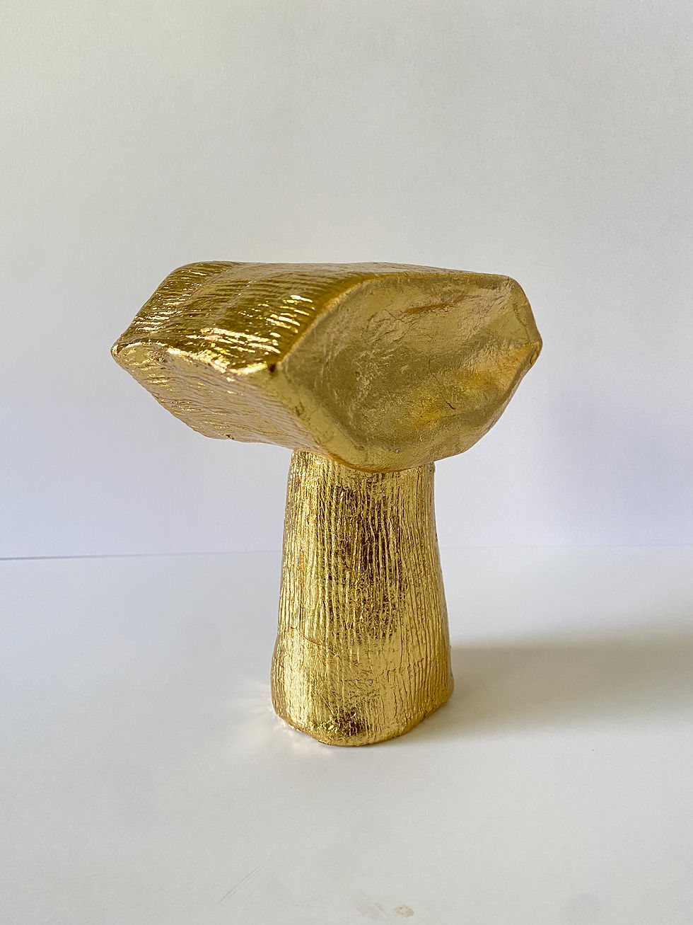 Thumbnail: Mind the Eye Vessel: Reversible Clay Art Piece with Gold Leaf Finish