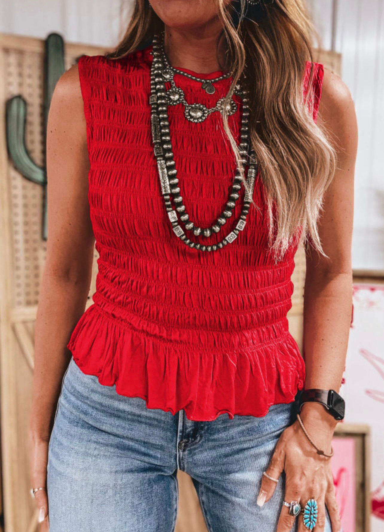 The Betty Top Red