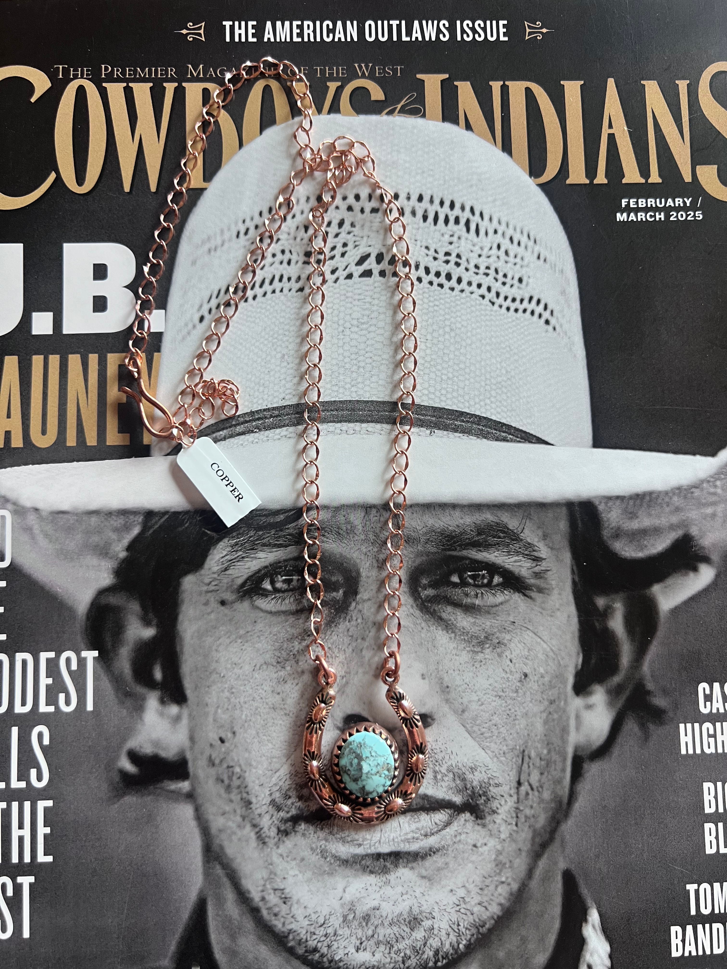 Dry Creek and Copper Horseshoe Necklace 