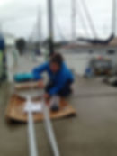 Building the furler.