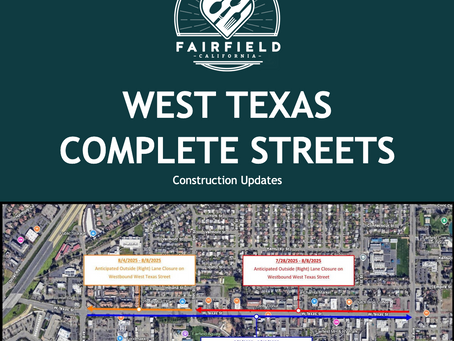 West Texas Street Lane Closures