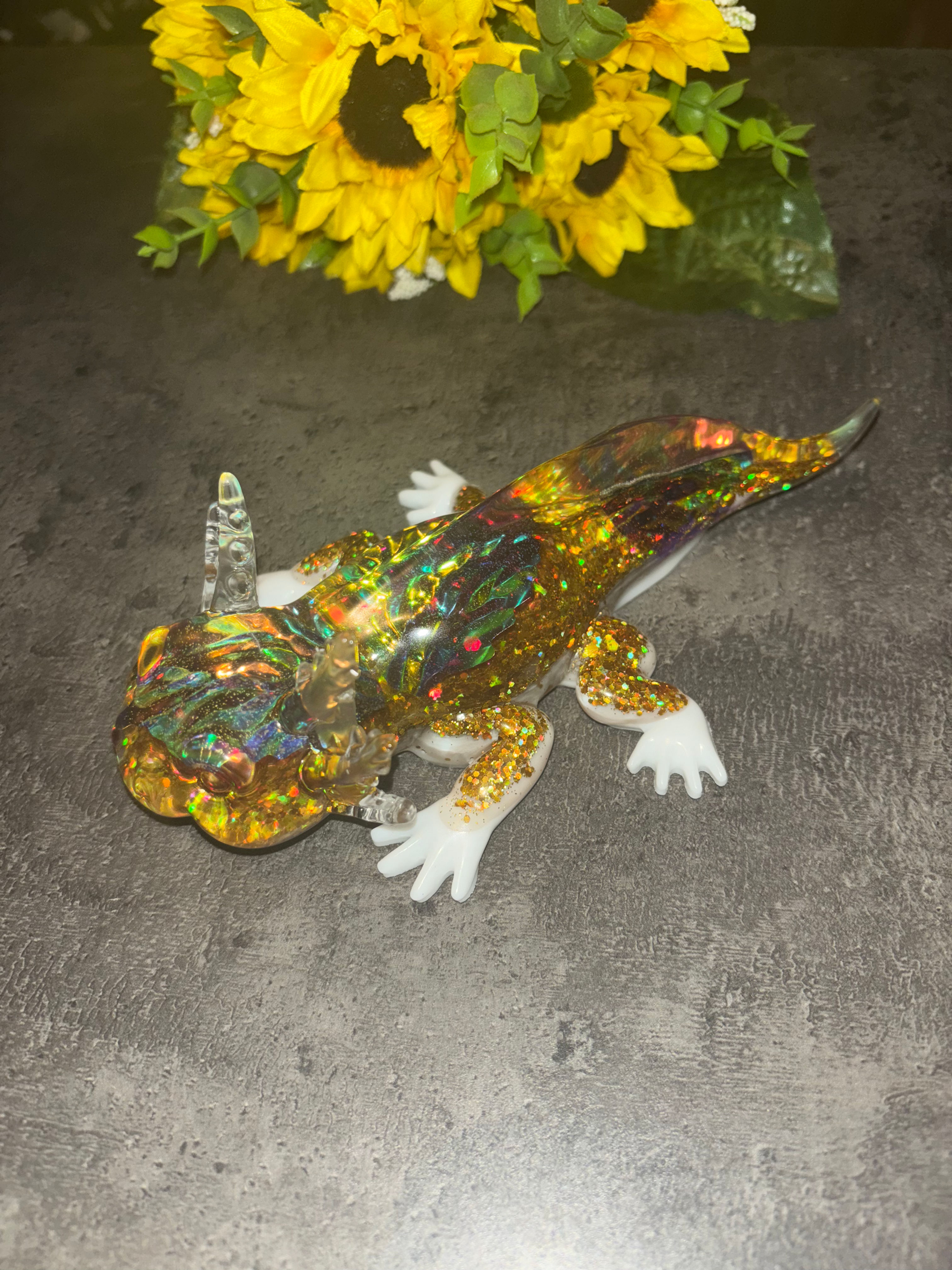 AXOLOTL HOLOGRAPHIQUE ET PAILLETÉE 