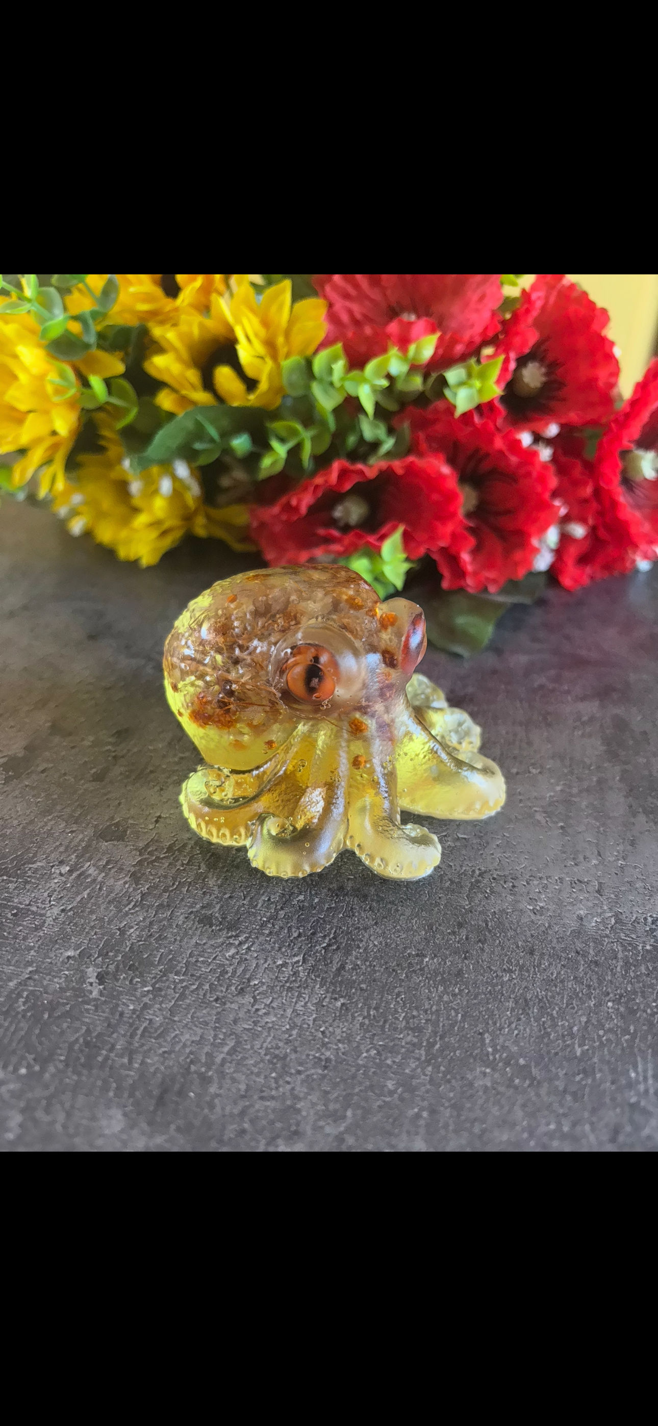 POULPE 🦑 FLEURIS JAUNES 