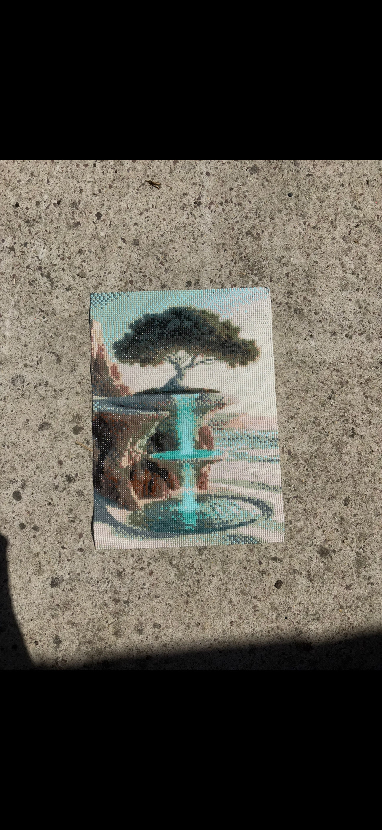TABLEAU DP ARBRE FONTAINE FALAISE A PERSONNALISER 
