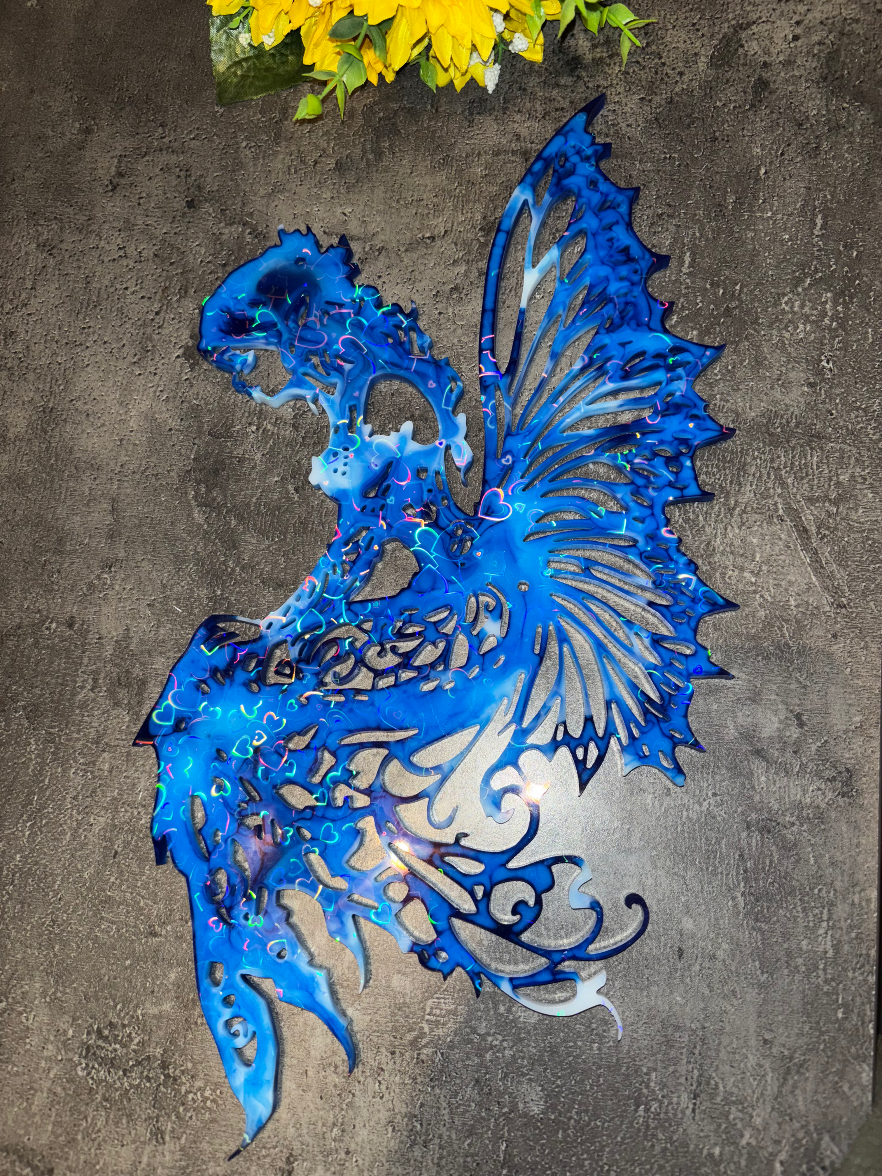 FÉE 🧚 HOLOGRAPHIQUE BLEUE 