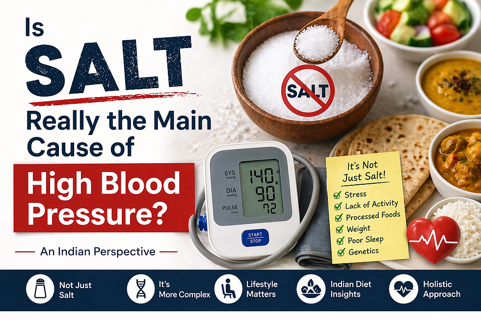 Is Salt Really the Main Cause of High Blood Pressure? An Indian Perspective
