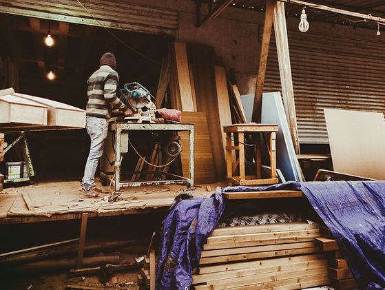 Woodworking Workshop Scene