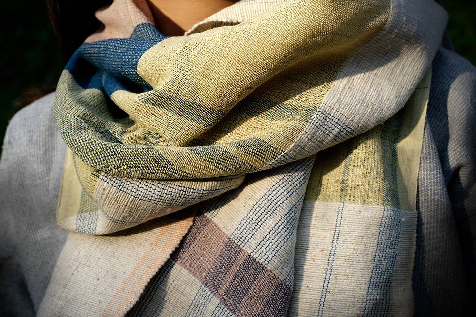 BOTANICAL DYED SCARF