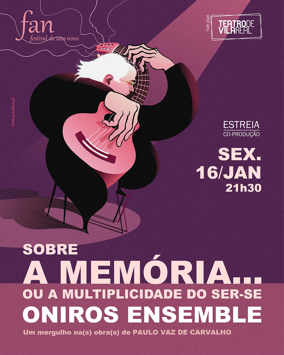 O Teatro de Vila Real traz o espetáculo “Sobre a memória... ou a multiplicidade do ser-se”