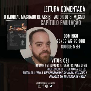 Evento debate sobre a psicanálise em Machado de Assis