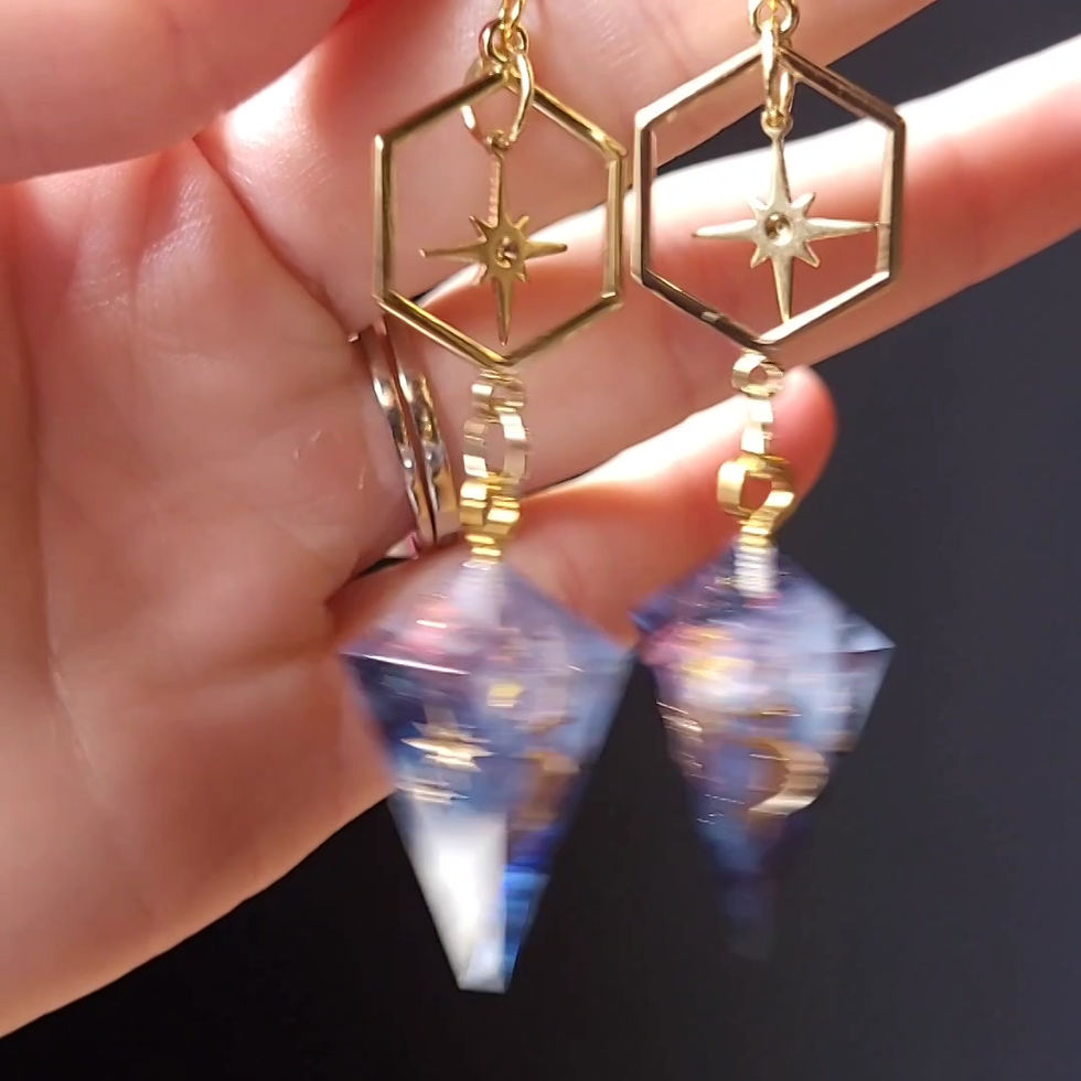 Thumbnail: Fire in the Sky - D4 Earrings - Style 2