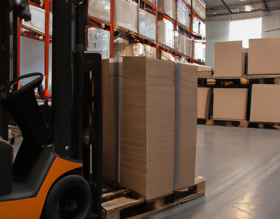 DALL·E AI generated pallet freight forklift