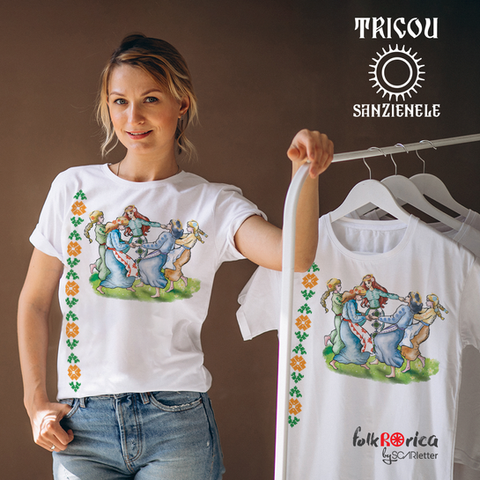 FolkROrica t-shirt mock-up "Sanzienele"