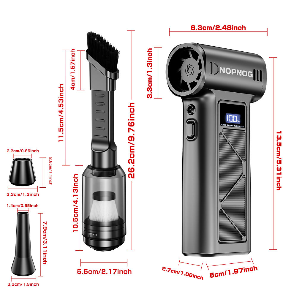 Thumbnail: Portable / Multifunction Air Blower – Type-C Charging, 4 Speed ​​Levels