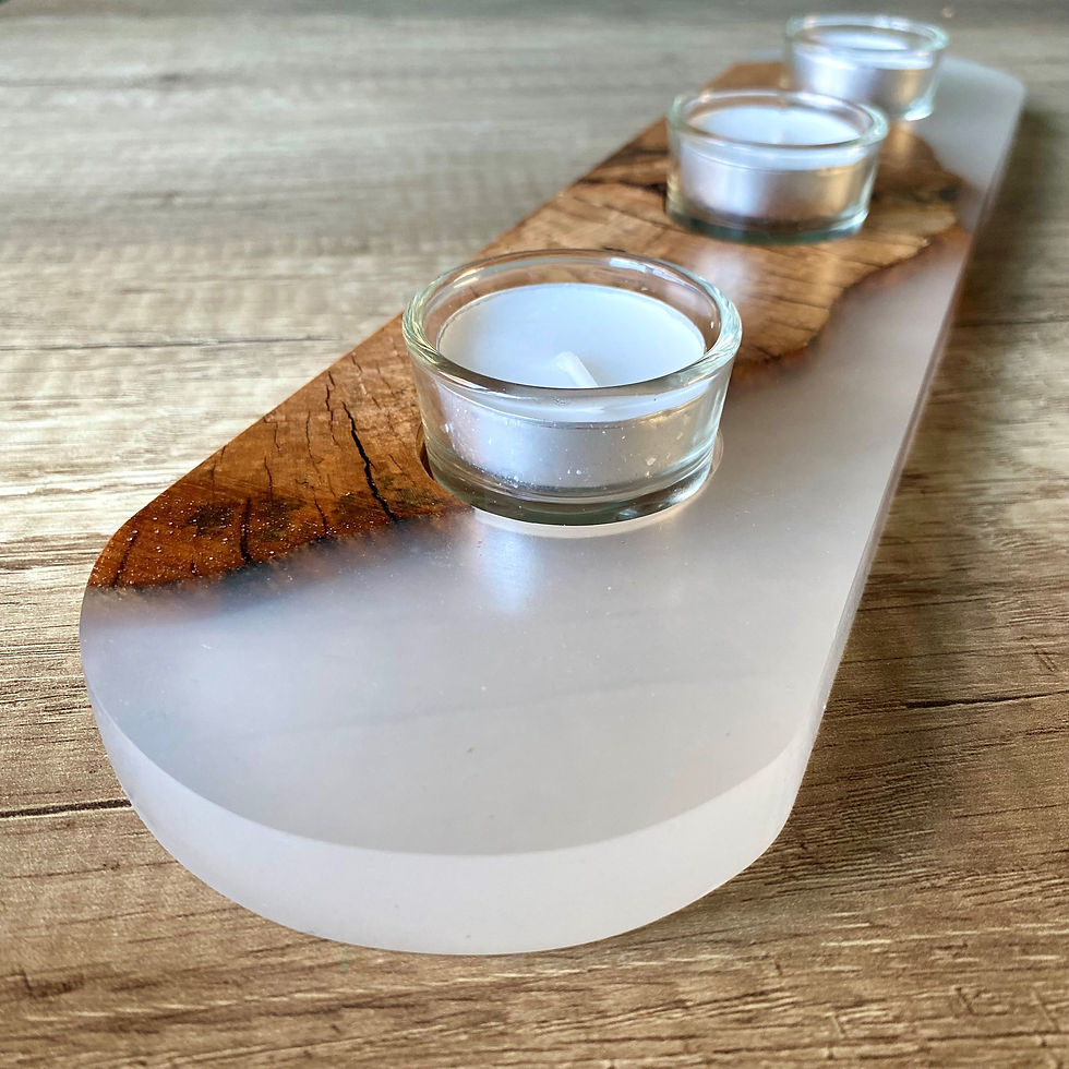 Large Resin Tealight Holder