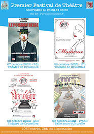 Les sources de l'art, affiche du premier festval de théâtre de Cruseilles