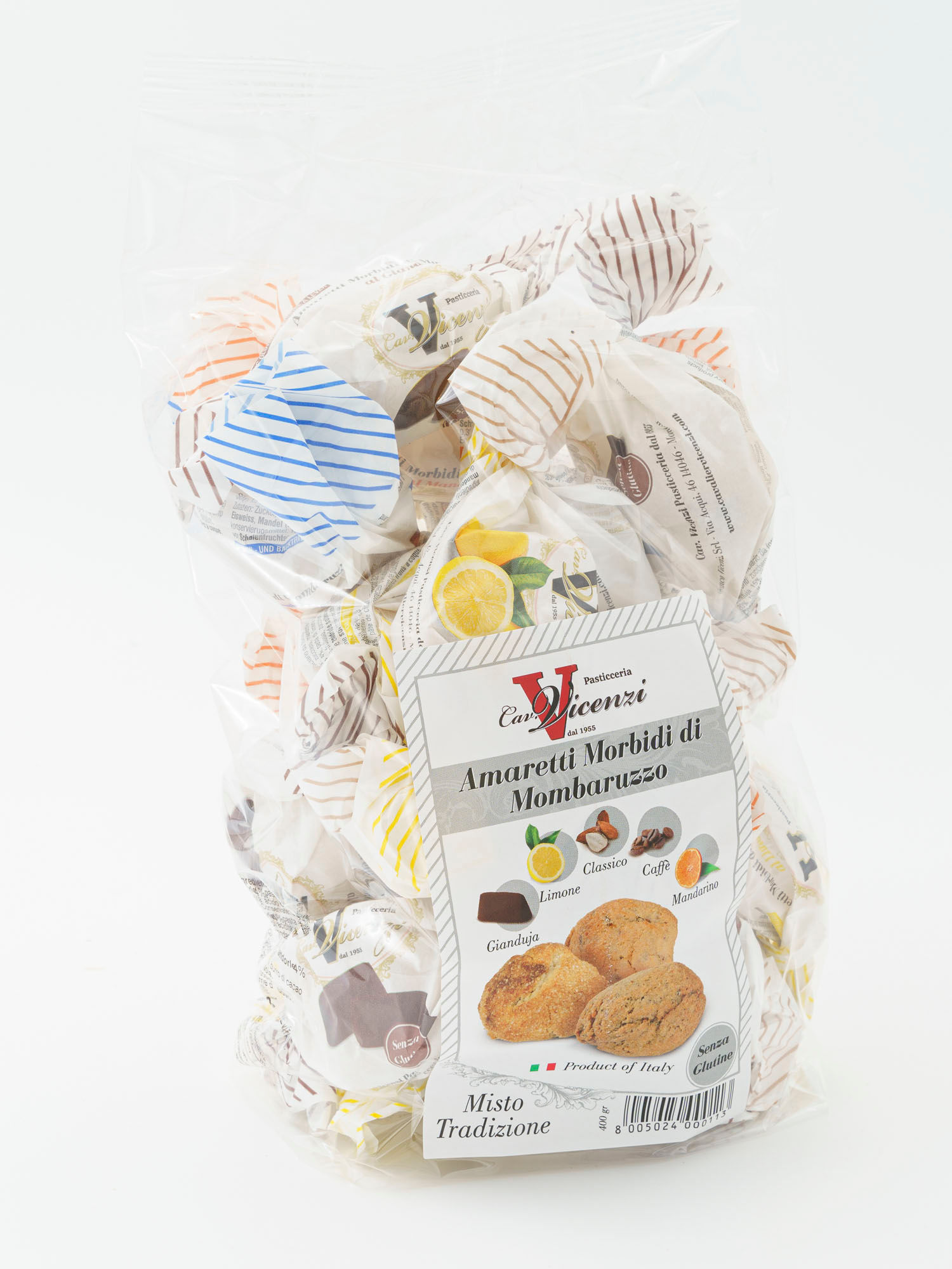 Amaretti Variés (classique, citron, mandarine, café, giandura)