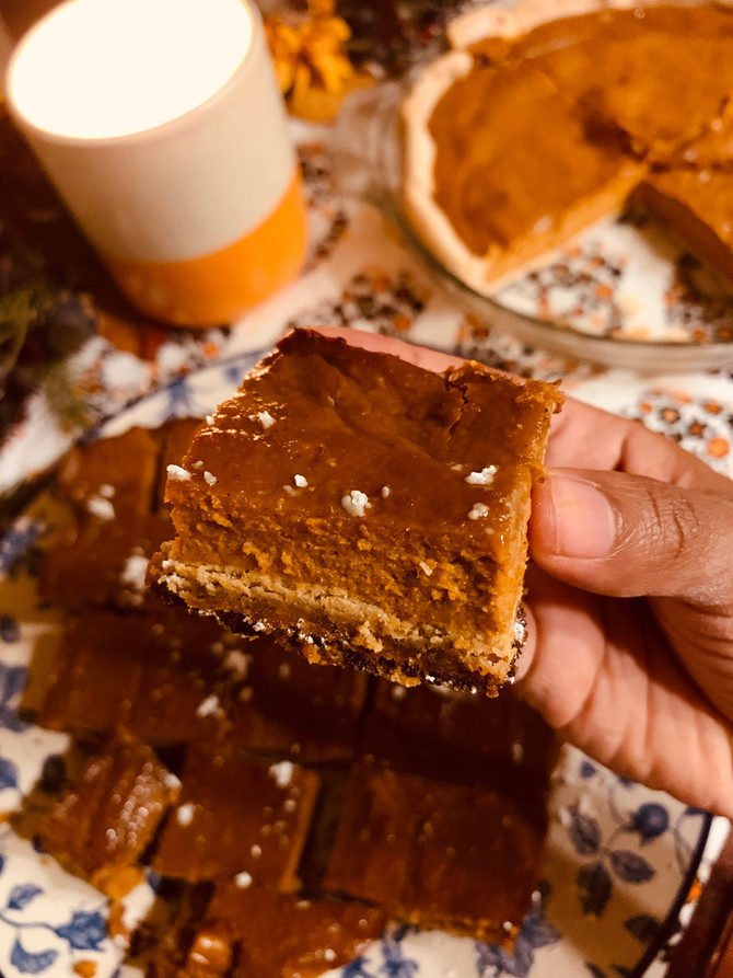 Paleo Pumpkin Pie bars