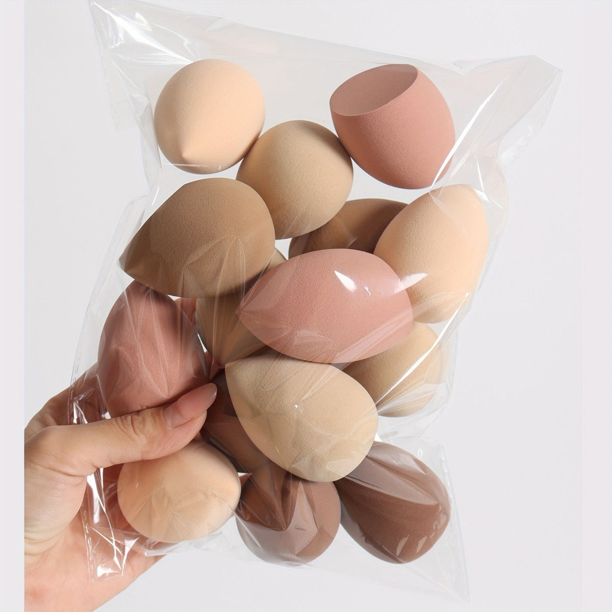 5-10PCS Ombre Makeup Sponge Set - Vegan Dual Use for Liquid/Powder | Latex-Free