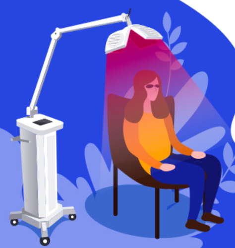 育毛 レーザー照射 血行促進マシン | 大阪 ALL in ONE 