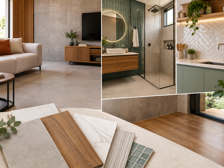 sala, banheiro e cozinha, todos decorados e cores que combinam entre si